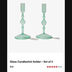 Poketo Glass Candlesticks